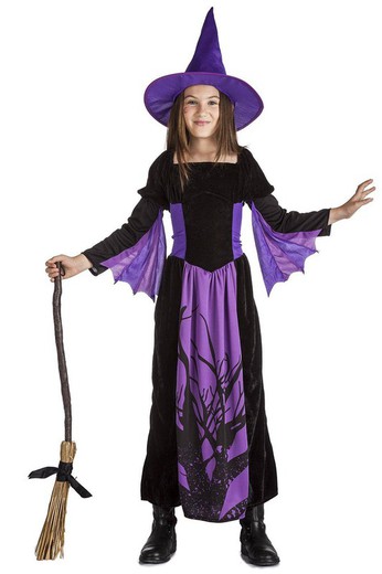 Costume de sorcière lilas