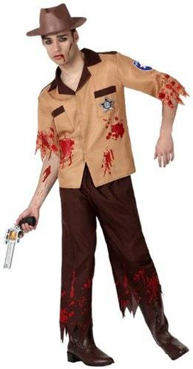 Disfraz adulto cheriff zombie