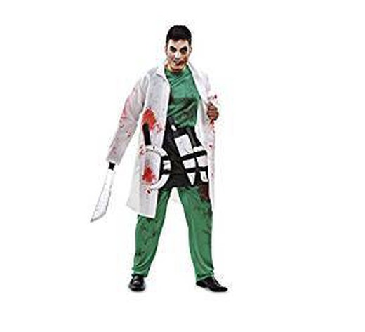 Disfraz adulto cirujano zombi