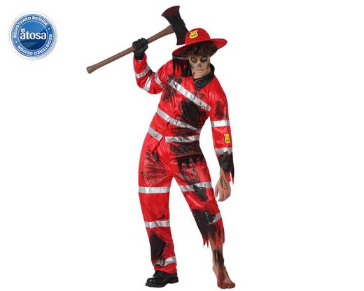 Zombie firefighter costume