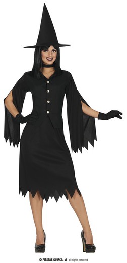 Disfraz de bruja negra adulta