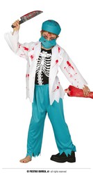 Disfraz infantil de doctor zombie