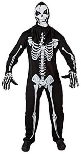 Disfraz adulto de esqueleto atosa