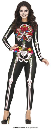 Disfraz de esqueleto catrina adulta
