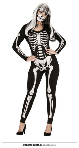 Disfraz adulto de esqueleto mujer