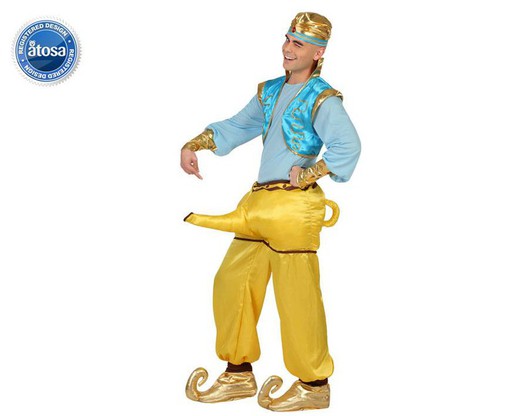 Genie costume on lamp