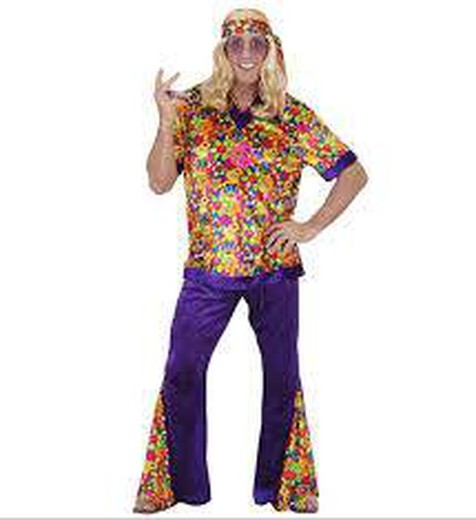 Disfraz de hippie adulto