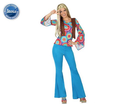 Disfraz de hippie mujer