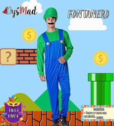 Disfraz de Luigi adulto