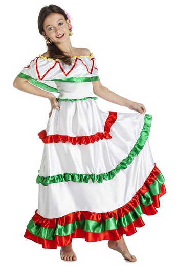 Disfraz de mexicana infantil