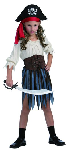 Disfraz de pirata moza