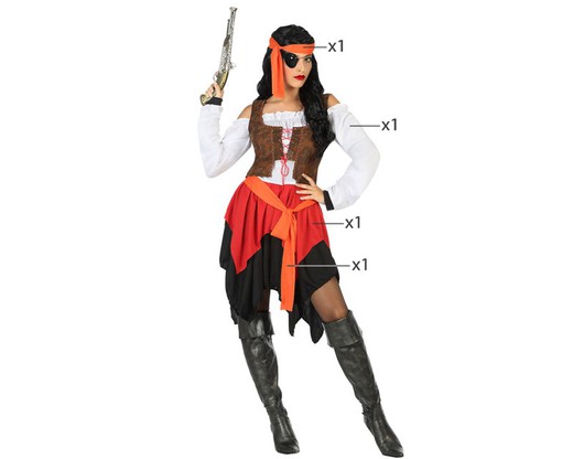 Disfraz de pirata mujer corsaria