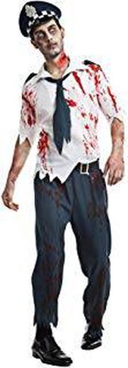 Costume de police zombie