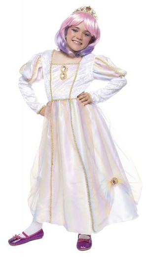 Disfraz de princesa arcoiris infantil