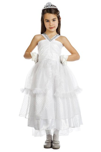 Disfraz de princesa blanca infantil