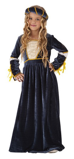 Disfraz de princesa medieval julieta infantil
