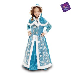 Disfraz de princesa reina del hielo elsa frozen infantil