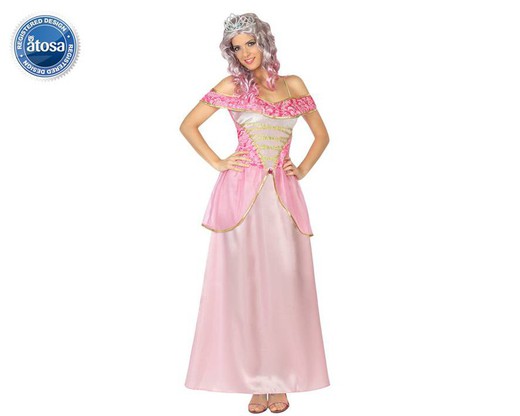 Disfraz de princesa rosa adulto