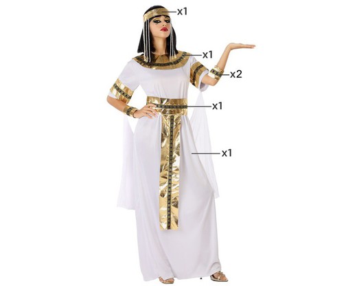 Fato de rainha do Nilo