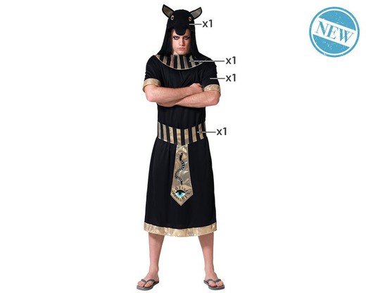 Disfraz egipcio negro adulto