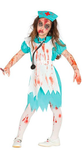 Disfraz infantil enfermera zombie