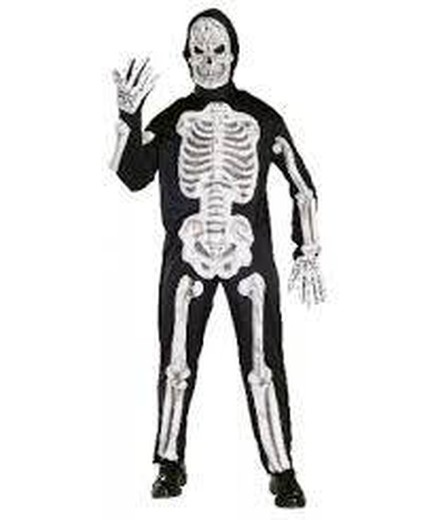 Disfraz infantil esqueleto con huesos 3d ad