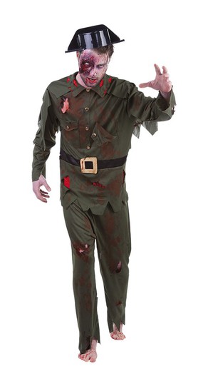 Disfraz guardia civil zombie ad