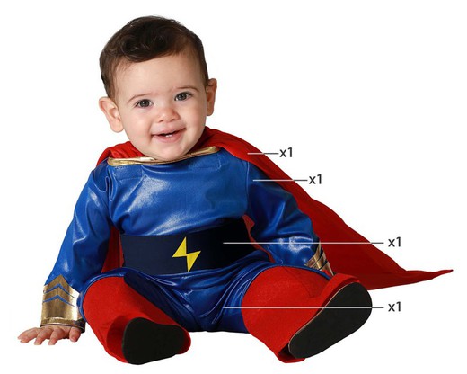Disfraz heroe comic bebé