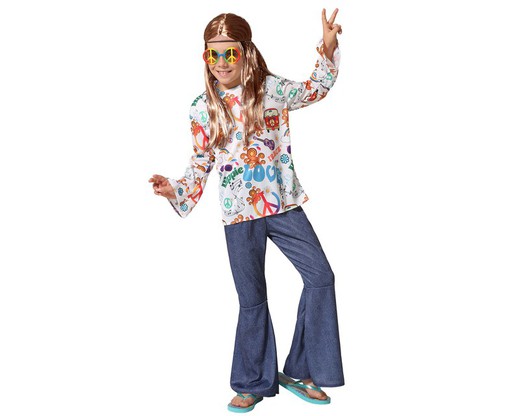 Disfraz hippie infantil
