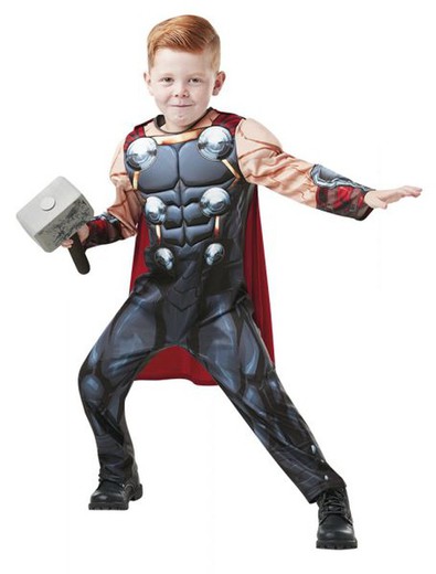 Disfraz oficial de marvel avengers thor deluxe para niños