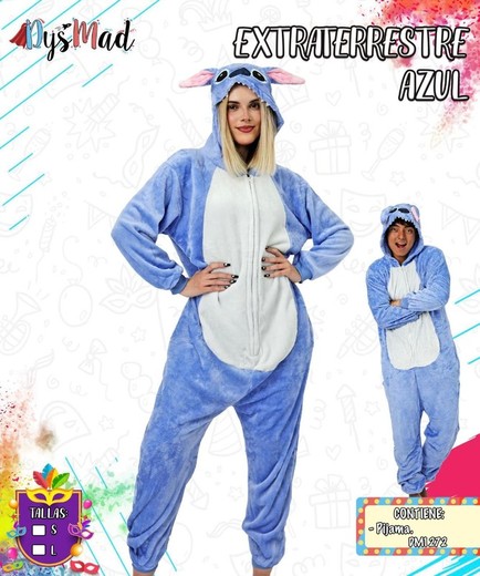 Disfraz pijama Stitch adulto unixes