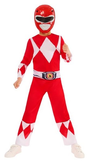 Disfraz Power Rangers Rojo MGM CL INFANTIL licencia oficial