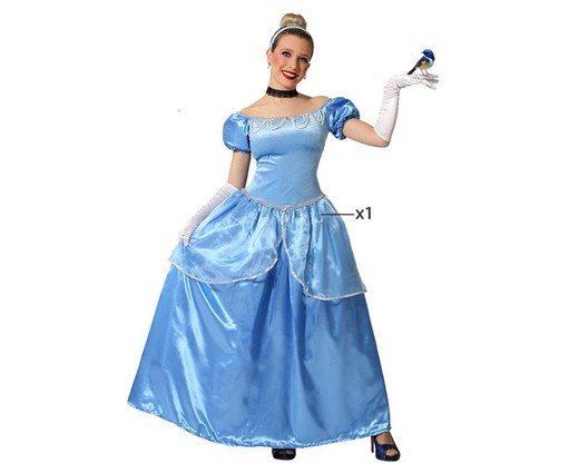 Disfraz princesa azul