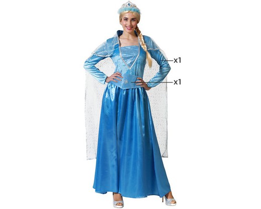 Disfraz princesa azul frozen