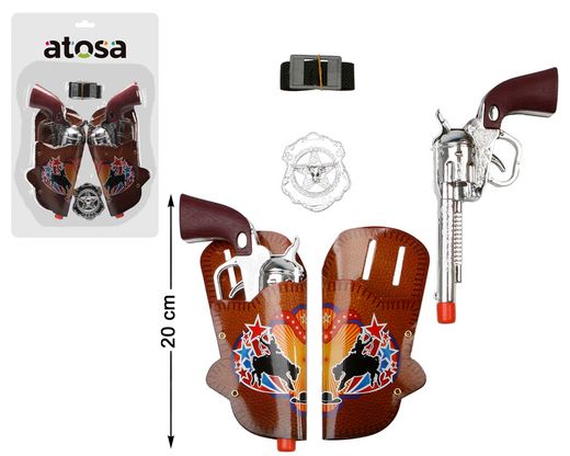 2 Pistolas C/Cartuchera 31,5X22Cm 26671