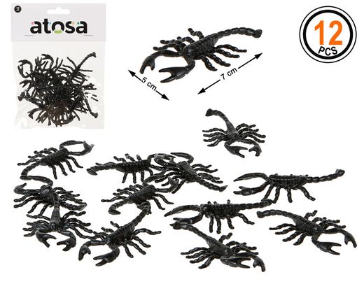 Alacranes 17*13 Cm 12 U Negro
