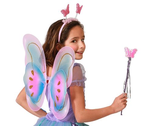 Alas, Diadema, Varita Mariposa Rosa 78029