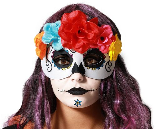 Antifaz 21X14Cm Muerte Mexicana