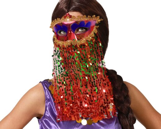 Antifaz Árabe Rojo 79223