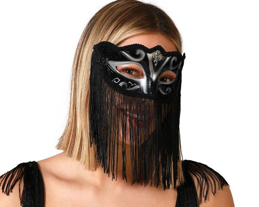 Antifaz Flecos  Plateado 76280