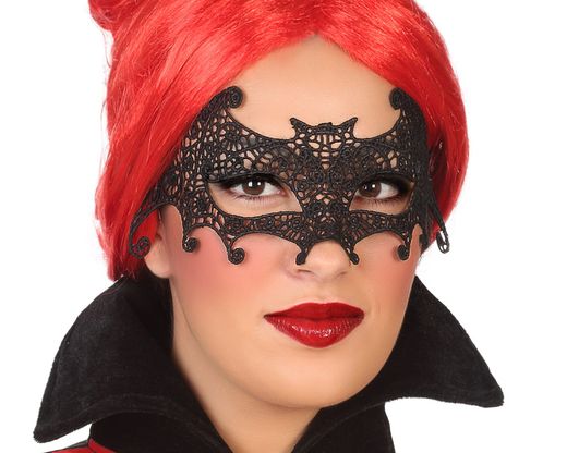 Antifaz Halloween Vampiro Negro