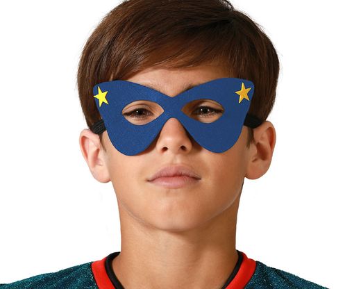 Antifaz Heroe Comic Azul 77697