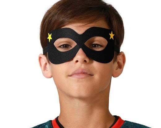 Antifaz Heroe Comic Negro 77699