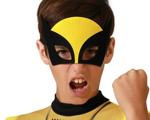 Antifaz Heroe Comic Negro / Amarillo 77693
