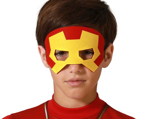 Antifaz Heroe Comic Rojo / Amarillo 77694