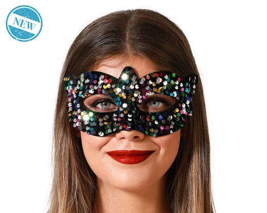 Antifaz Lentejuelas Multicolor 78022