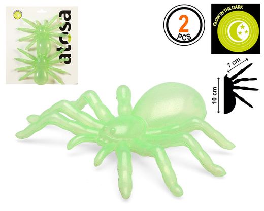 Araña Glow In The Dark 2 Pcs
