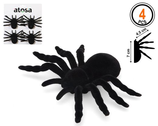 Araña Terciopelo Negro 4 U