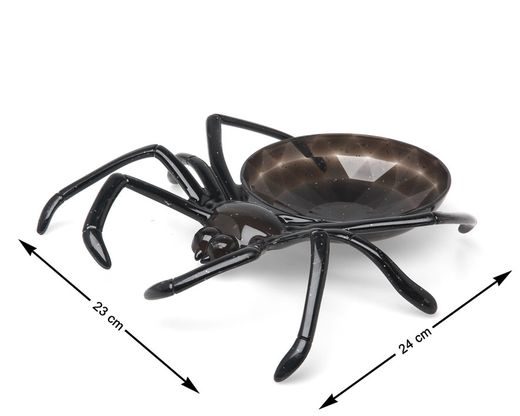 Bandeja 24X23X6Cm Araña Negro