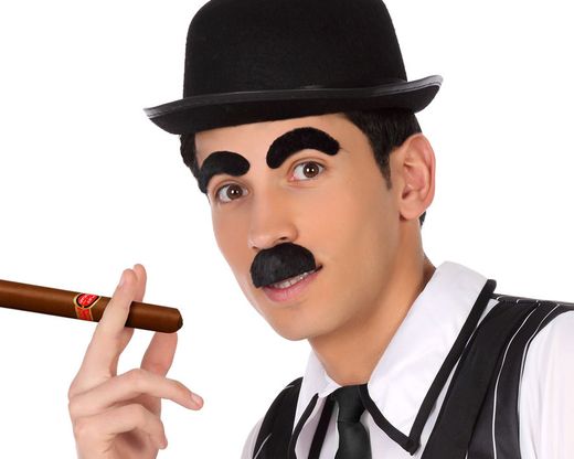 Bigote Y Cejas Negro 39920